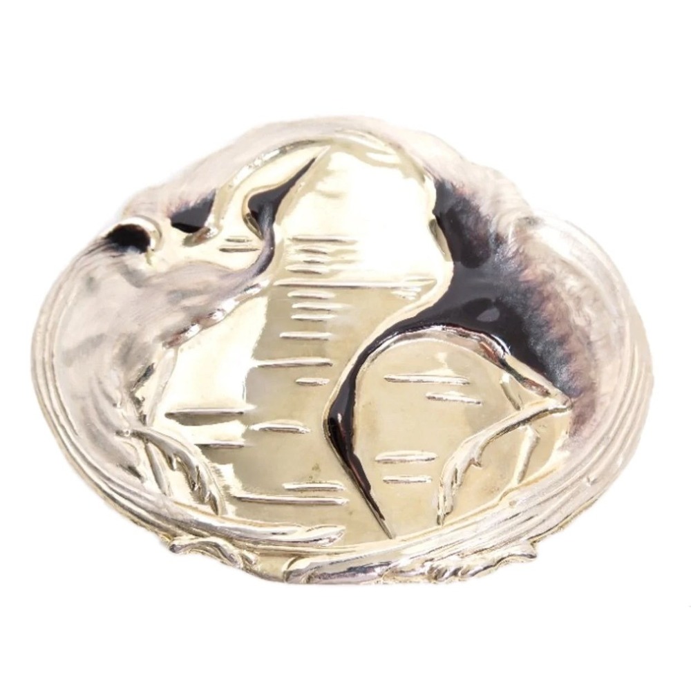 Vintage Large Enamelโ Bird Belt Buckle